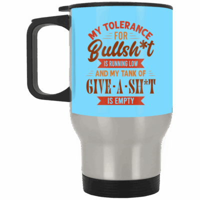 14 oz. Silver Travel Mug