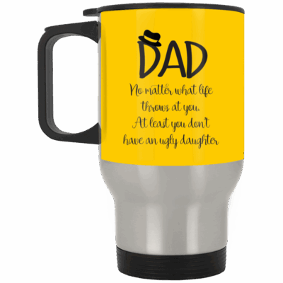 14 oz. Silver Travel Mug