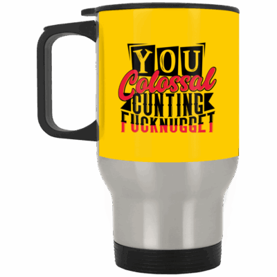 14 oz. Silver Travel Mug