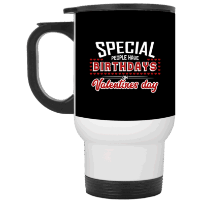 14 oz. White Travel Mug