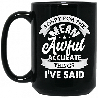 15 oz. Black Mug