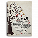 My Angel Wife When I Simply Say I Miss You Cardinal Framed Canvas - Unframed Poster - Home Decor Wall Art