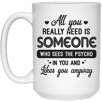 15 oz. White Mug