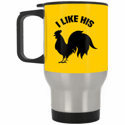 14 oz. Silver Travel Mug