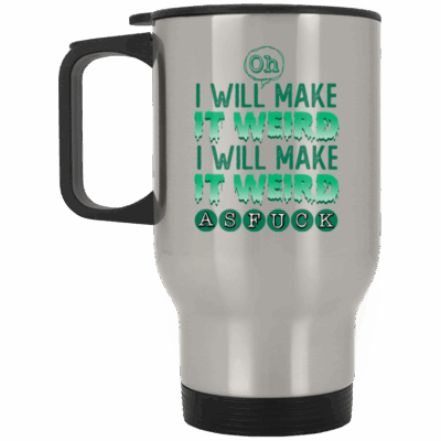 14 oz. Silver Travel Mug