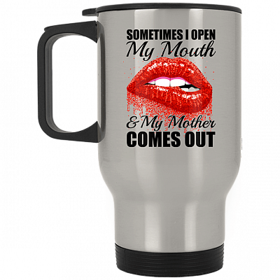14 oz. Silver Travel Mug