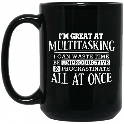 15 oz. Black Mug