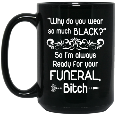15 oz. Black Mug