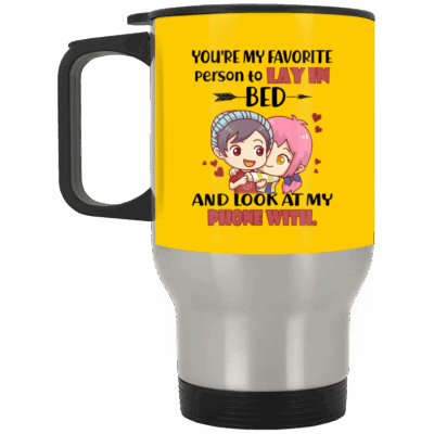14 oz. Silver Travel Mug