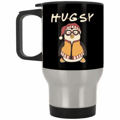 14 oz. Silver Travel Mug