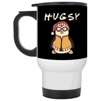14 oz. White Travel Mug
