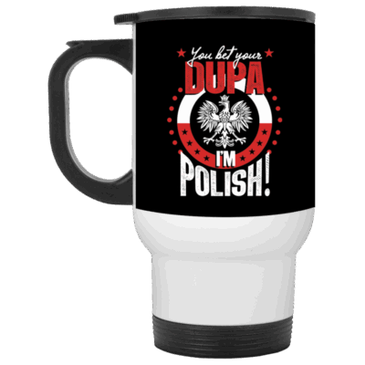 14 oz. White Travel Mug