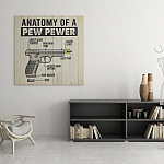 8VT. Atanomy Of A Pew canvas mockup