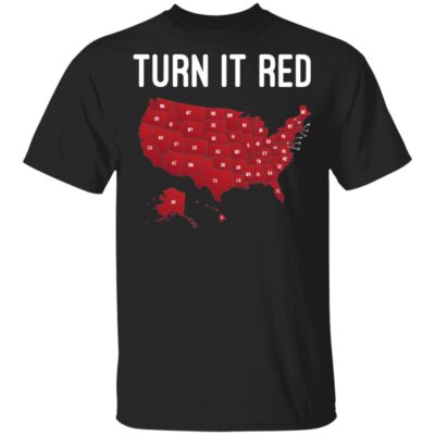 CubeBik Turn It Red Donald Trump T-Shirt - Reelect Trump 2020 Shirt
