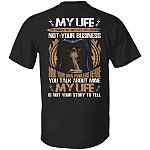CubeBik My Life My Choices My Mistakes My Lessons Not Your Business Print On Back T-Shirt - Cool Gift Shirt for Men