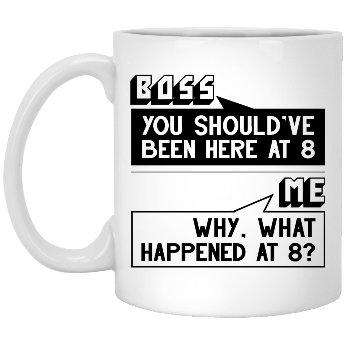 CubeBik You Should Be Here at Eight Why What Happen Coffee Mug - Travel Mug - Water Bottle