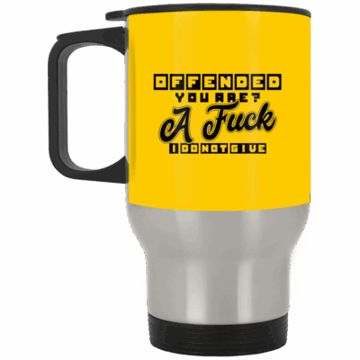 14 oz. Silver Travel Mug