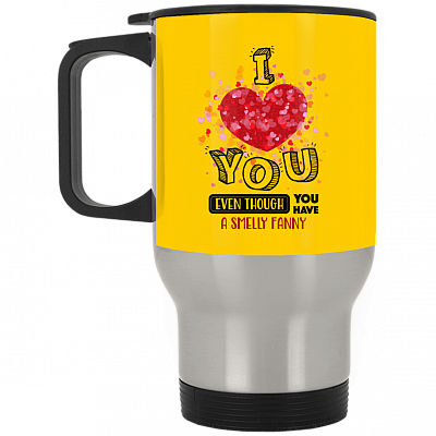 14 oz. Silver Travel Mug