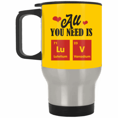 14 oz. Silver Travel Mug