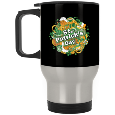 14 oz. Silver Travel Mug
