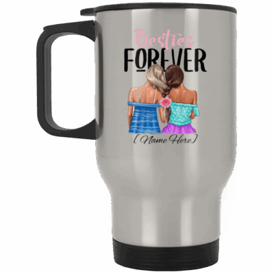 14 oz. Silver Travel Mug