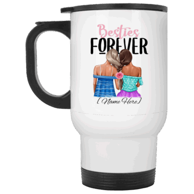 14 oz. White Travel Mug