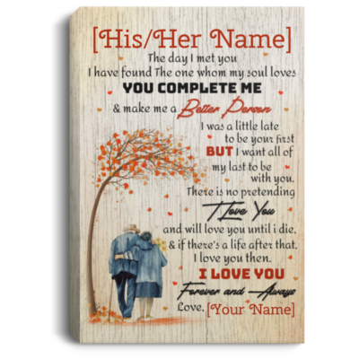 The Day I Met You I Have Found the One Whom My Soul Loves Personalized Framed Canvas Prints - Unframed Poster