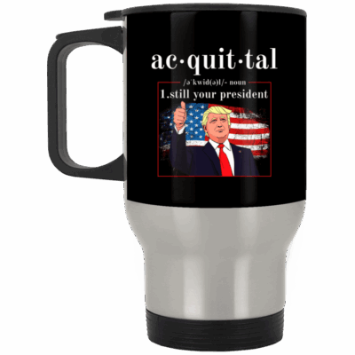 14 oz. Silver Travel Mug