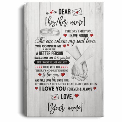 The Day I Met You I Have Found The One Whom My Soul Loves Personalized Framed Canvas Prints - Unframed Poster