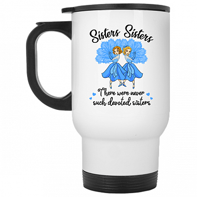 14 oz. White Travel Mug