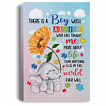 There Is A Boy With Autism Framed Canvas - Unframed Poster