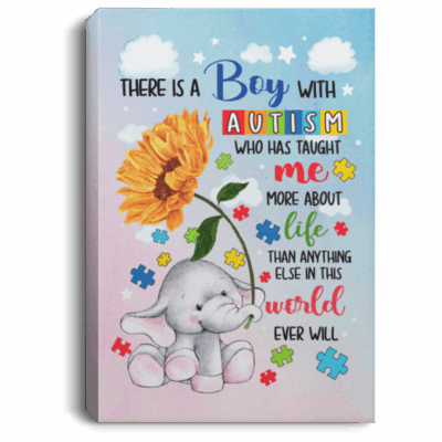 There Is A Boy With Autism Framed Canvas - Unframed Poster
