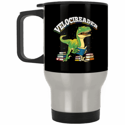 14 oz. Silver Travel Mug