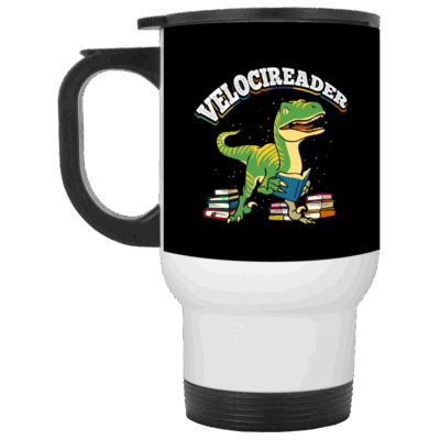 14 oz. White Travel Mug