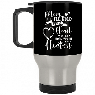 14 oz. Silver Travel Mug