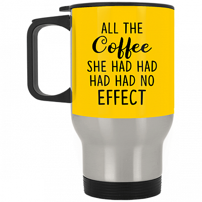 14 oz. Silver Travel Mug