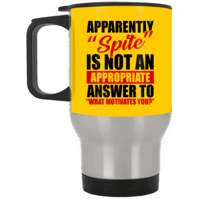 14 oz. Silver Travel Mug