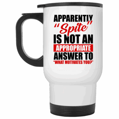 14 oz. White Travel Mug