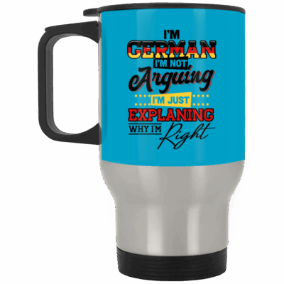 14 oz. Silver Travel Mug