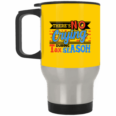 14 oz. Silver Travel Mug