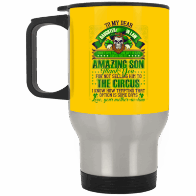 14 oz. Silver Travel Mug