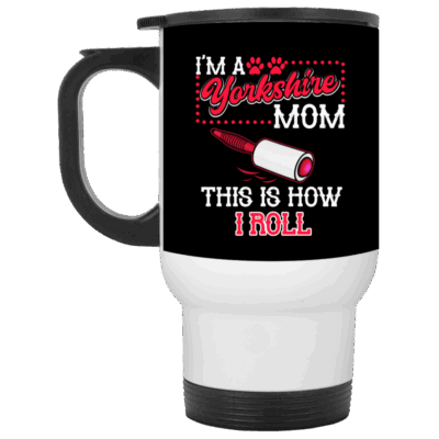 14 oz. White Travel Mug