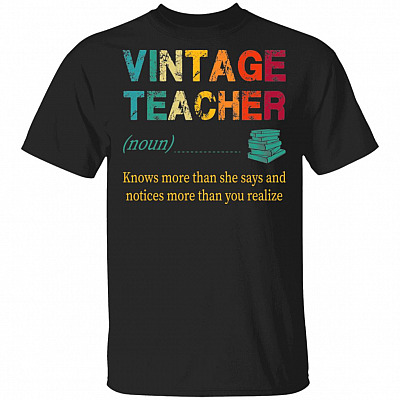 Vintage Teacher T-Shirt - Funny Teacher Shirt