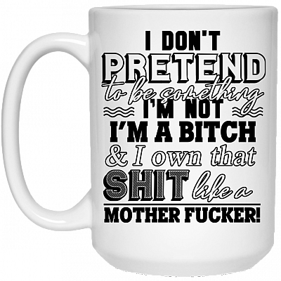 15 oz. White Mug