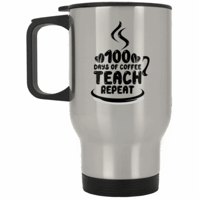 14 oz. Silver Travel Mug