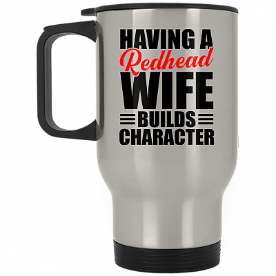 14 oz. Silver Travel Mug