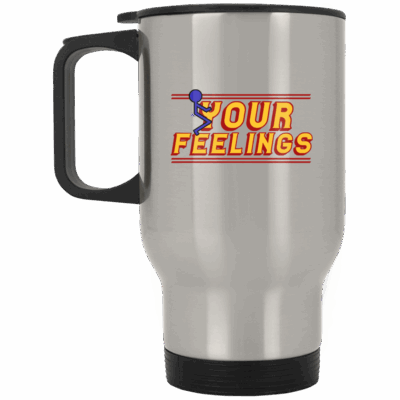 14 oz. Silver Travel Mug
