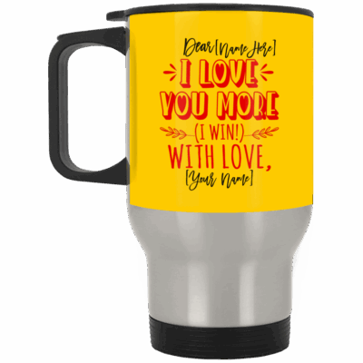 14 oz. Silver Travel Mug