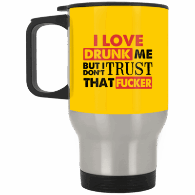 14 oz. Silver Travel Mug