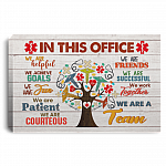 CubeBik In This Office We Are Helpful We Achieve Goals Medical Assistant Framed Canvas Prints - Unframed Poster CubeBik In This Office We Are Helpful We Achieve Goals Medical Assistant Framed Canvas Prints - Unframed Poster